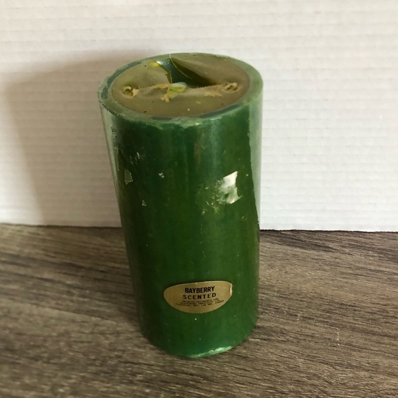Vtg Alderbrook Bayberry Scented Pillar Candle - Picture 3 of 15